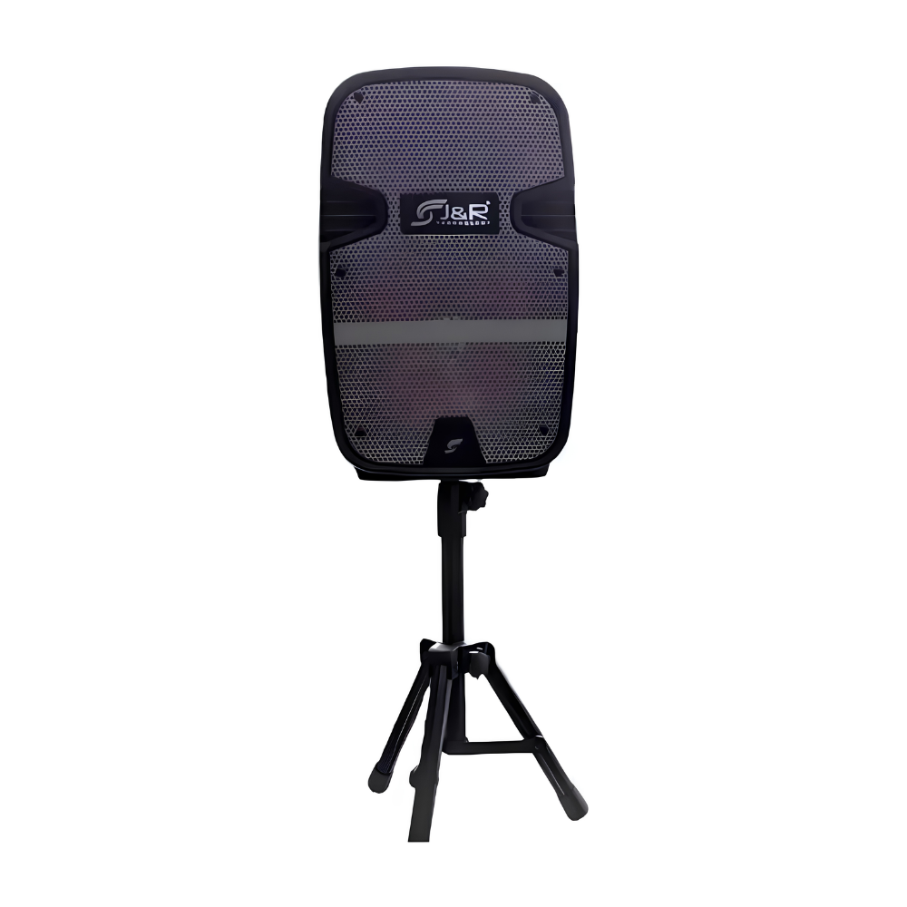 Cabina De Sonido Recargable Rgb 8" Tripode + Control y Microfono J5245
