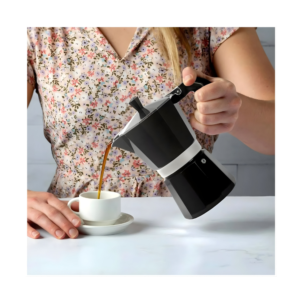 Cafetera Italiana Moka 6 tazas  Cafe Tipo Espresso 300 ML