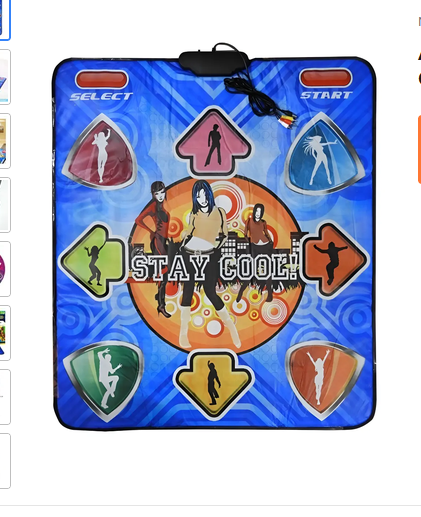 "Alfombra De Baile Tapete De Juegos Stepmania Coilmix Tv Y Pc Usb "