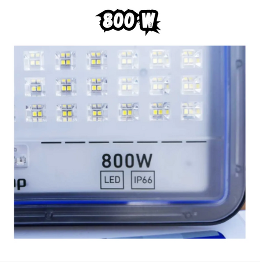 Reflector Solar 800w Jortan Alta Potencia Exterior Control R - Plateado