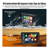 Carplay Moto 2 Camaras Dash Cam Pantalla Gps Hd Generico