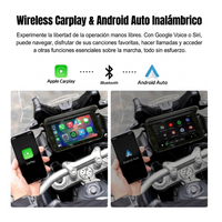 Carplay Moto 2 Camaras Dash Cam Pantalla Gps Hd Generico