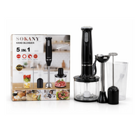 Batidora De Mano Electrica 5 en 1 Sokany Potente Multifuncional 800W