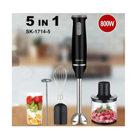 Batidora De Mano Electrica 5 en 1 Sokany Potente Multifuncional 800W