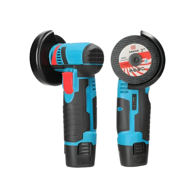 Mini pulidora angular inalambrica 12V alta potencia doble bateria