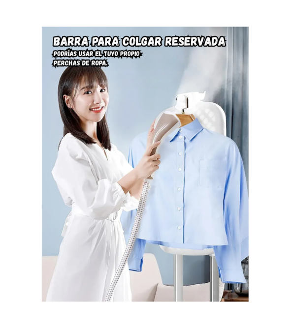 Plancha ropa a vapor vertical profesional Practico 1800W