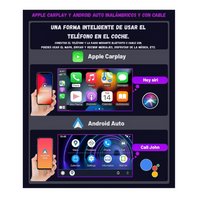 Pantalla CarPlay Android Auto 10'' Kit GPS  y Cámara Reversa HD