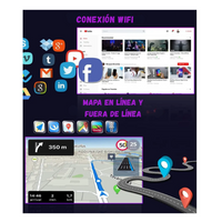 Pantalla CarPlay Android Auto 10'' Kit GPS  y Cámara Reversa HD
