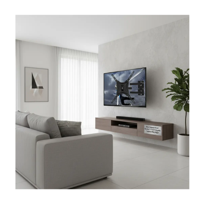 Base Soporte Pared Para Tv Brazo Mobible Para Vesa 14 A 55 Pulgadas