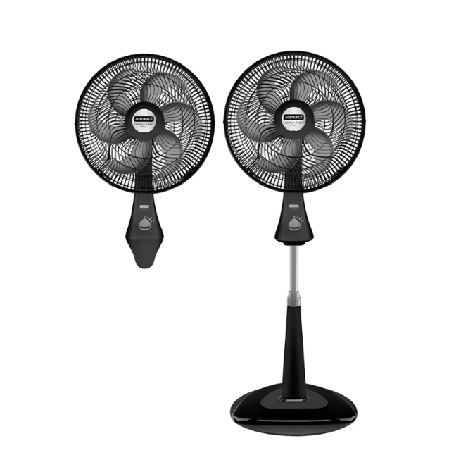 Ventilador Samurai Comfort Maxx 18 Pulgadas 2 En 1 Pedestal Pared