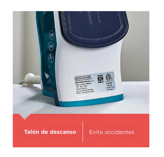 Plancha Black+Decker Vapor Trueglide Irbd365 1200w Potente