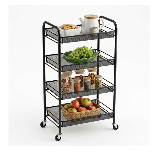 Carrito Organizador Multiusos 4 Niveles Con Ruedas Cocina Baño