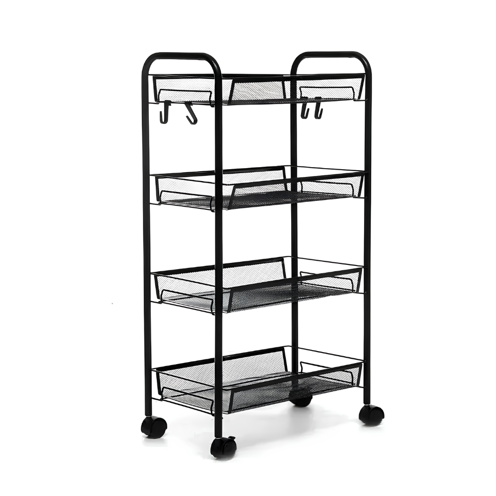 Carrito Organizador Multiusos 4 Niveles Con Ruedas Cocina Baño