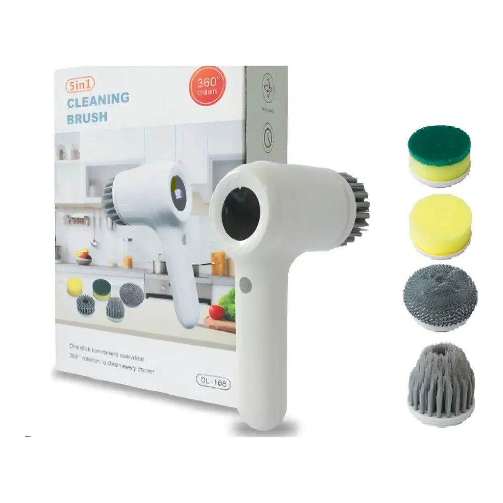 Cepillo Electrico Recargable De Limpieza 5 en 1 Multifuncional DL-168