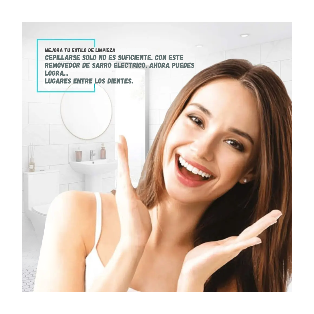 Cepillo Limpiador y Removedor Sarro Dental Ultrasónico Recargable