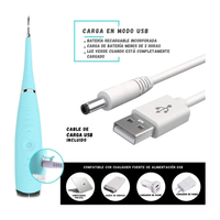 Cepillo Limpiador y Removedor Sarro Dental Ultrasónico Recargable