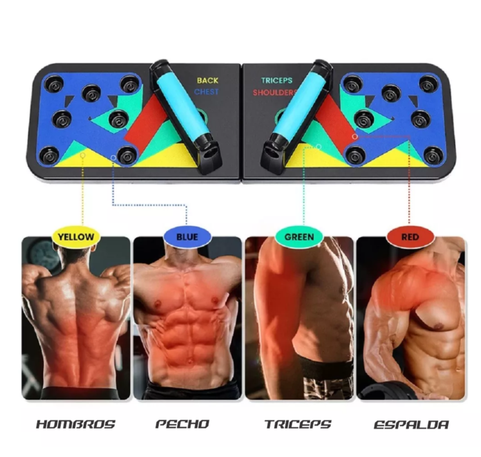 Tabla Push Up Sistema Completo De Flexiones