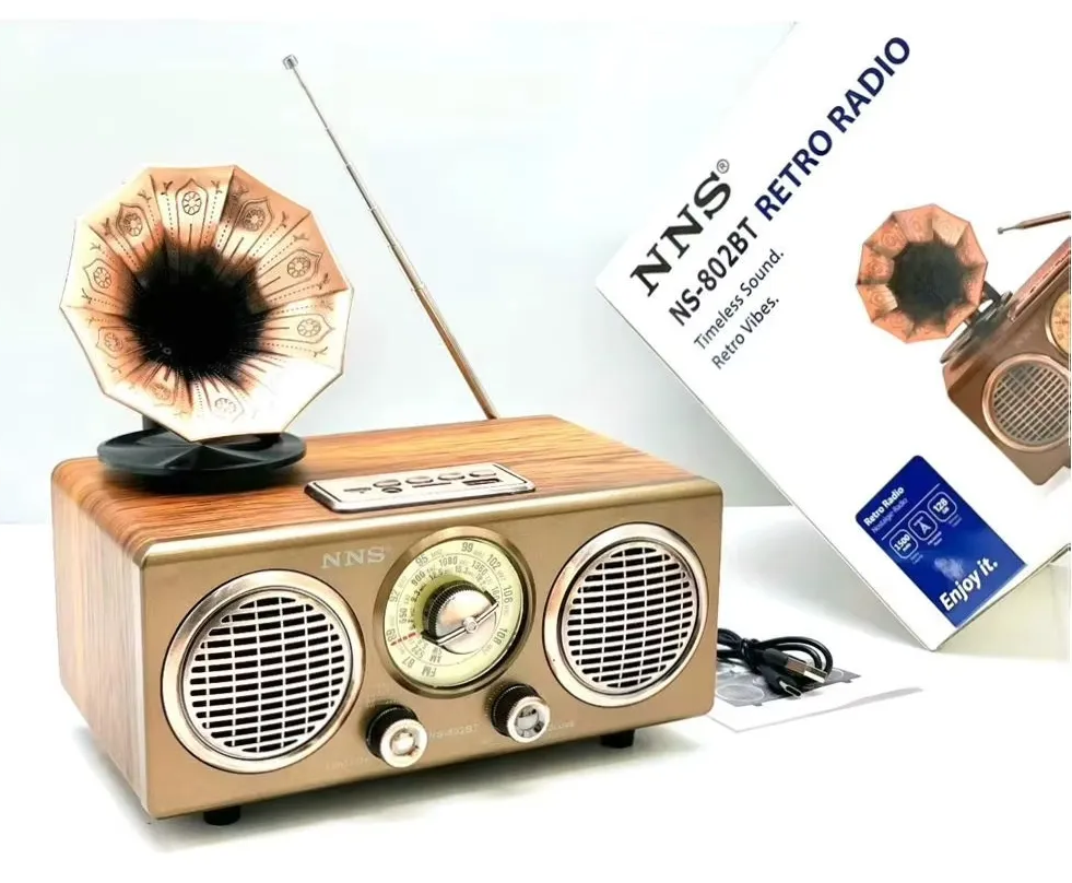 Radio Vintage Nns Ns-802bt Bluetooth Am Fm Sw Recargable
