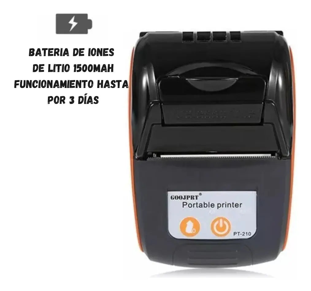 Impresora Termica Portatil Goojprt Pt-210 58mm Bluetooth