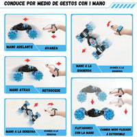 Carro A Control Remoto Acrobacias Control De Gestos Luz Led