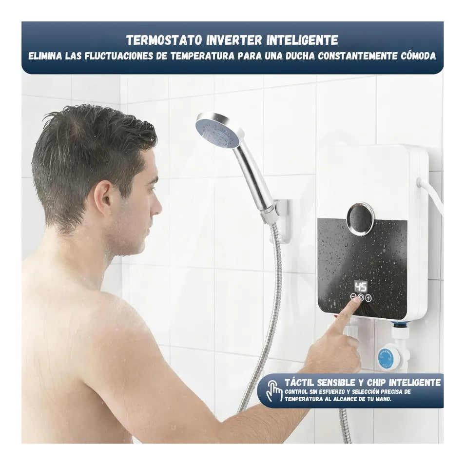 Calentador De Agua Electrico Pantalla Digital Temperatura Ajustable