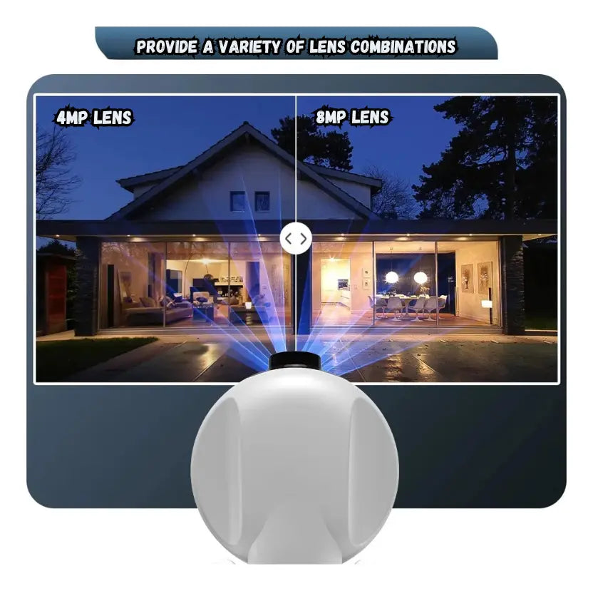 Camara De Seguridad Ip Doble Lente Impermeable Wifi V380