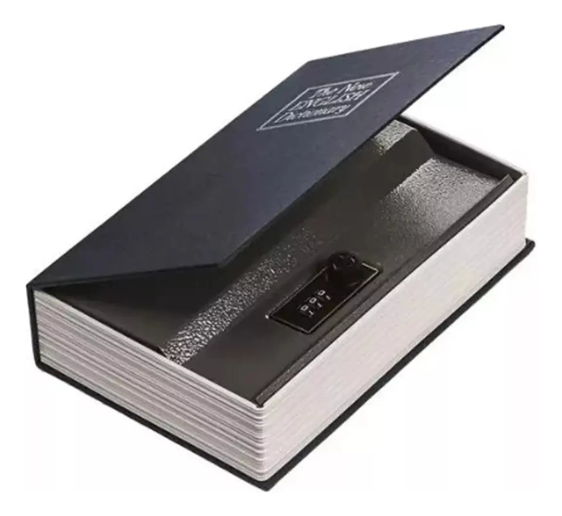 Caja Fuerte Menor Camuflado Libro Diccionario Metálica Llave