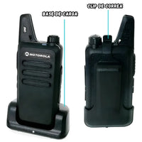 Combo Radios Walkie Talkie C1 Con Manos Libres Recargable Profesional