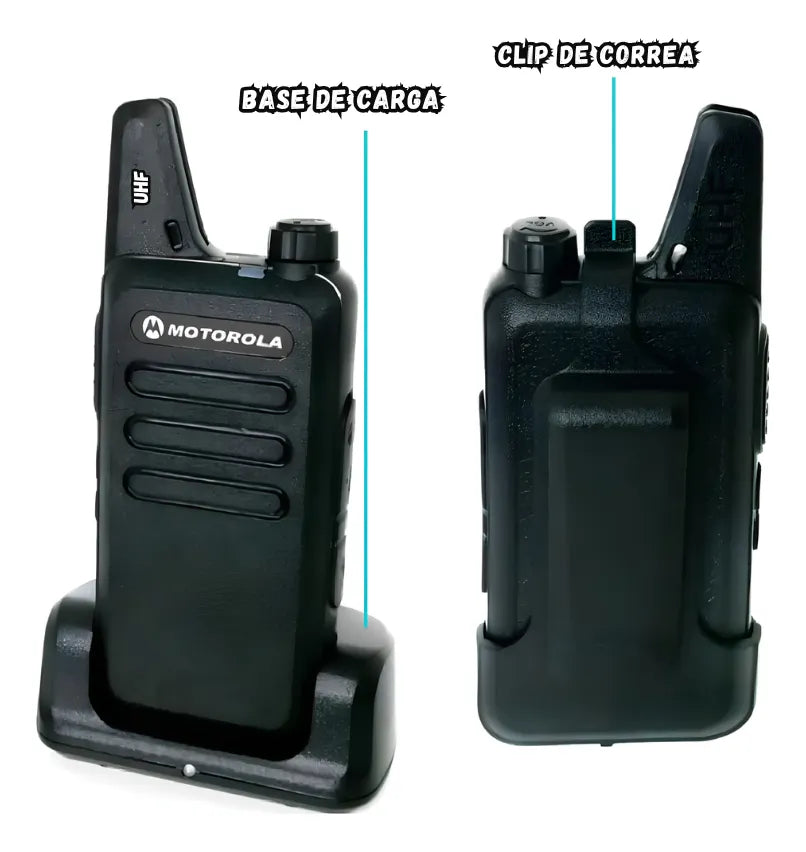 Combo Radios Walkie Talkie C1 Con Manos Libres Recargable Profesional