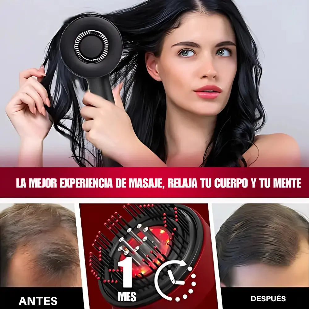 Cepillo Masajeador Capilar VibratorioCepillo Masajeador Capilar Vibratorio Cuero Cabelludo Cuero Cabelludo