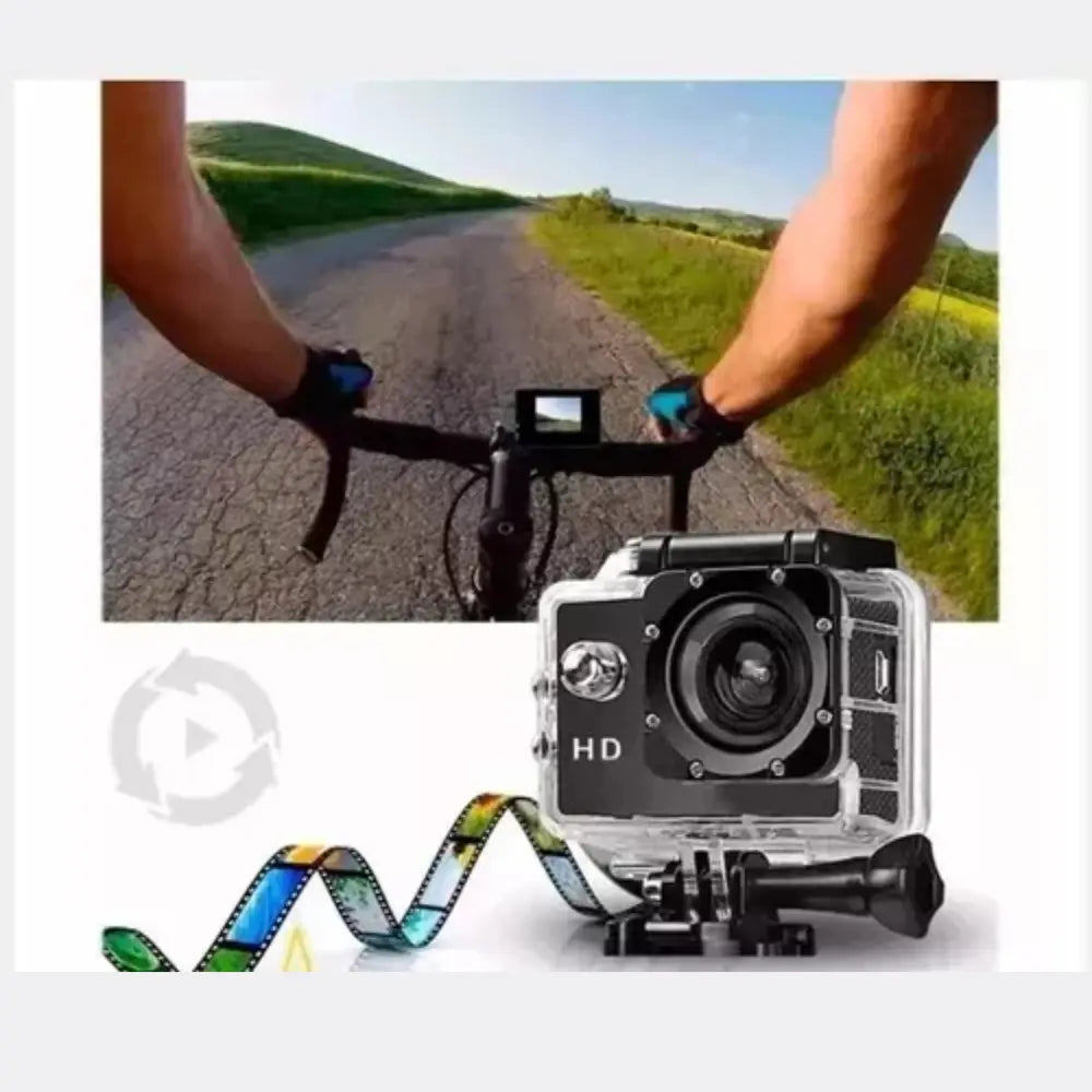 Camara De Accion Deportiva Sumergible Hd1080 Casco/moto/bici