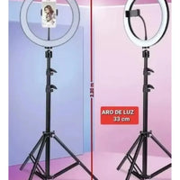 Aro Luz Led Para Fotografia Y Video 33cm Con Tripode 2.20 Mt