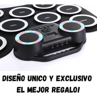 Batería Electrónica Musical Bluetooth Recargable Con Pedales
