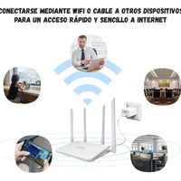 Módem Router 4g Lte R103 Repetidor Tarjeta Sim 4 Antenass