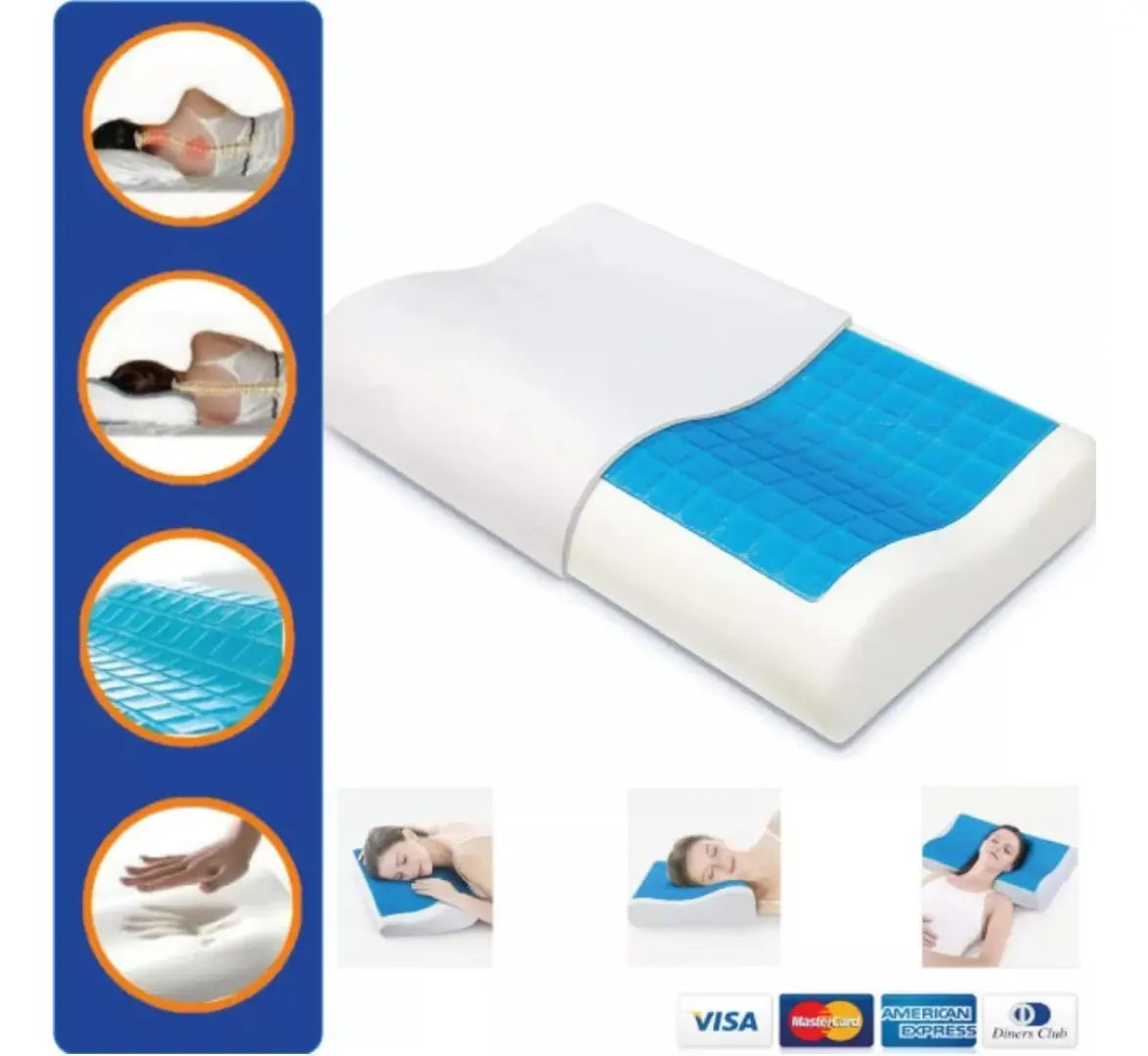 Almohada Ortopedica Tecnologia Viscoelastica Infusion De Gel