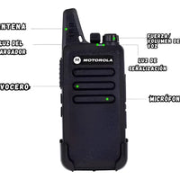 Combo Radios Walkie Talkie C1 Con Manos Libres Recargable Profesional