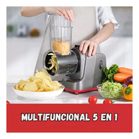 Rallador Cortador De Vegetales Multifuncional Electrico 5 en 1 500W