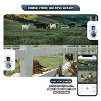 Camara De Seguridad Ip Doble Lente Impermeable Wifi V380