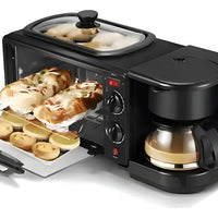 Horno Eléctrico Tostador Sokany Cafetera Parrilla 3 En 1