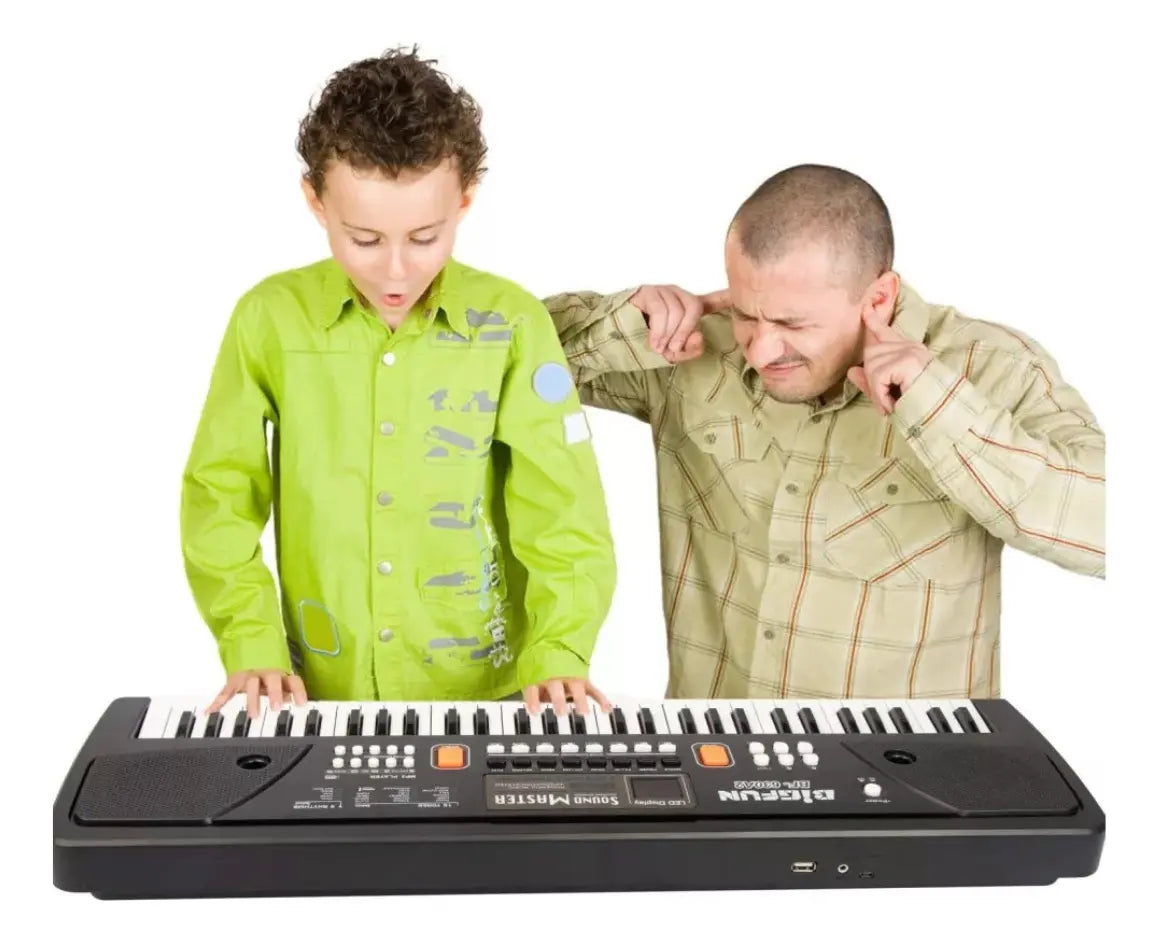 Piano Organeta Musical Para Niños 61 Teclas Bigfun Microfono