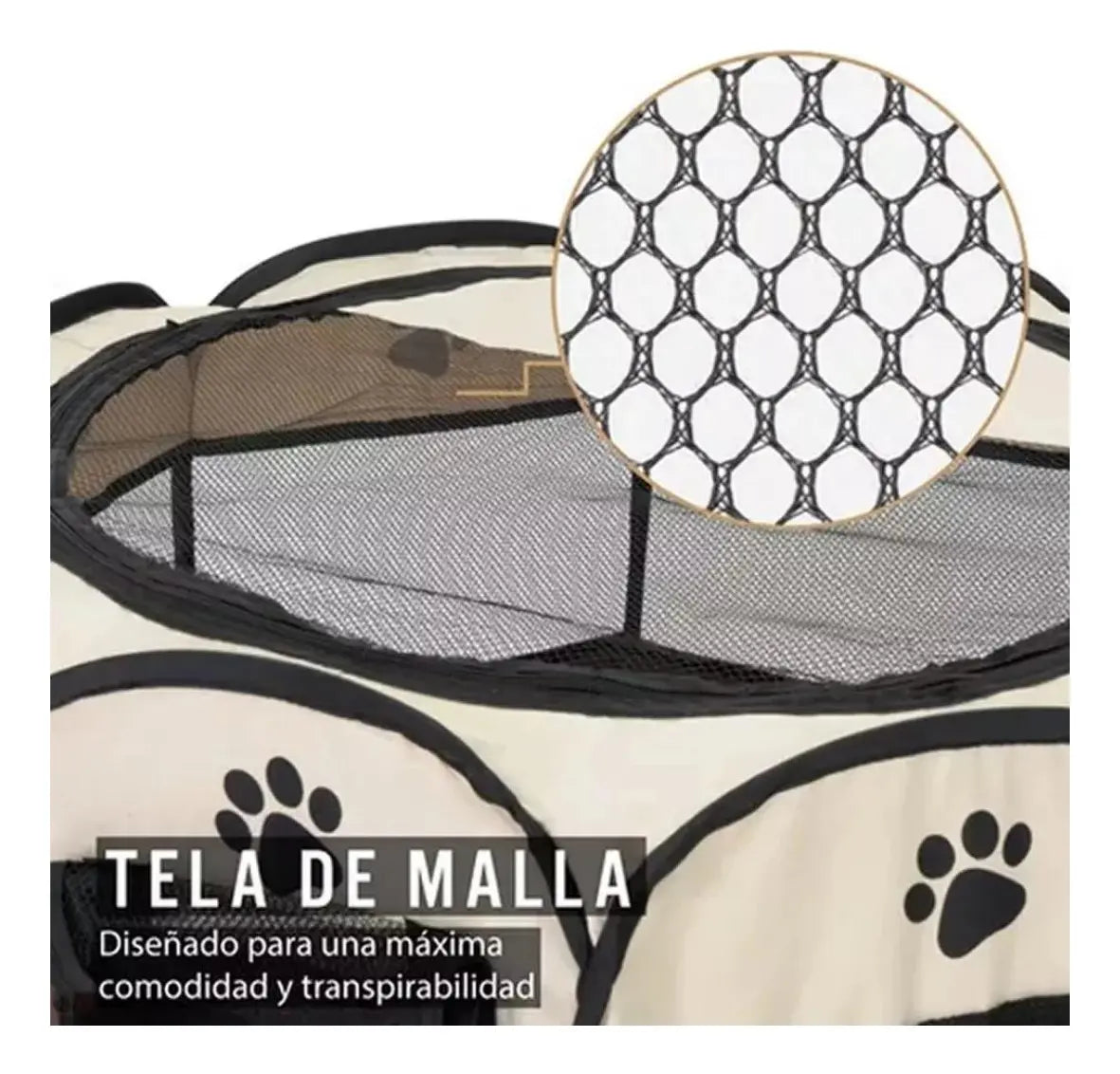 Corral Para Mascotas Ch Plegable Tela Cama Portátil