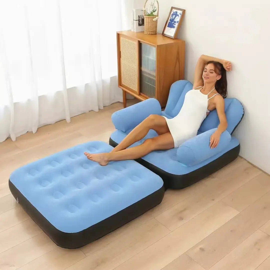 Sofá Cama Inflable De Doble Uso Plegable Multifunción