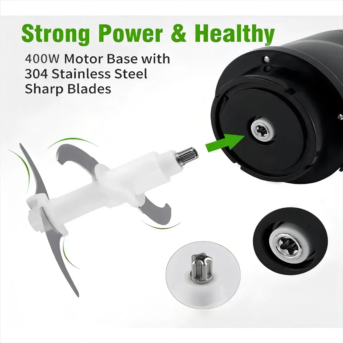 Procesador De Alimentos Picadora Eléctrica 400W 2.0L Sokany