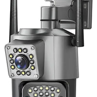 Cámara Ip Exterior Doble Lente Wifi Vision Nocturna 360 V380