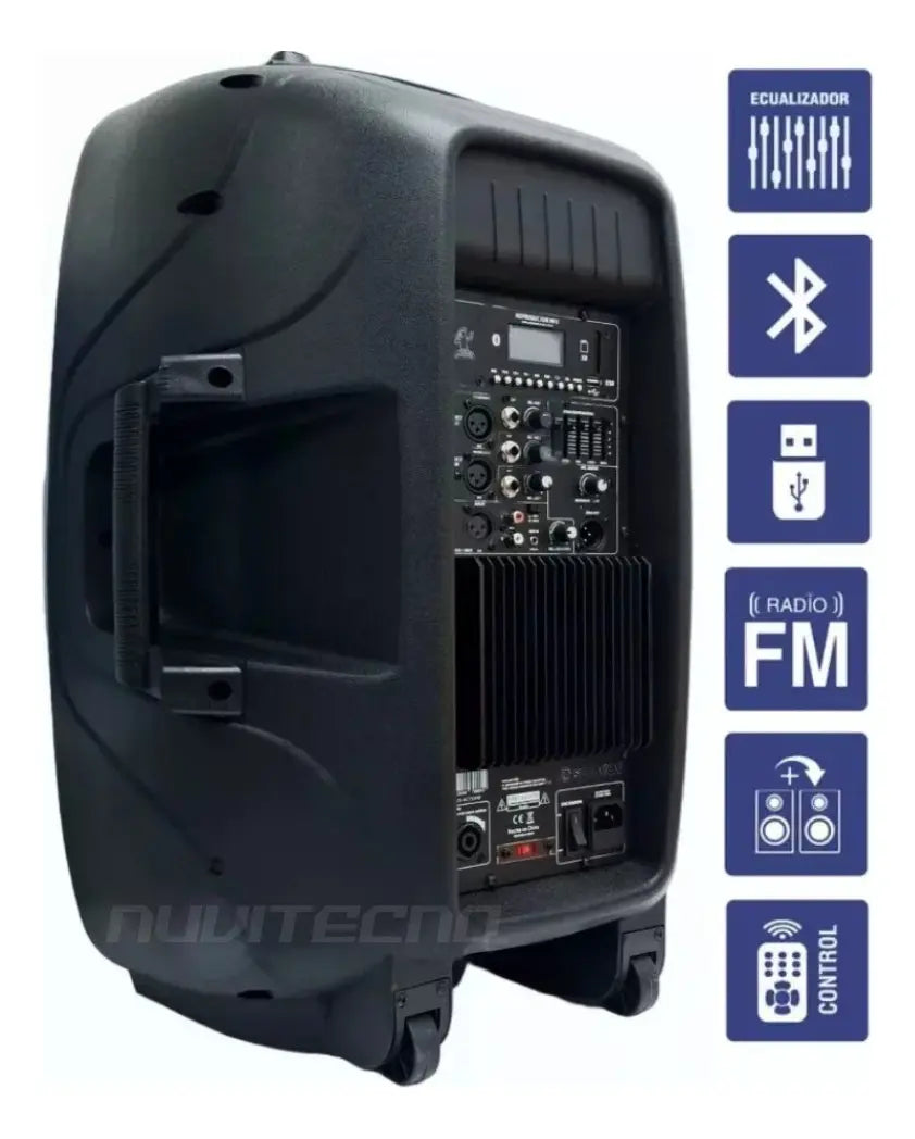 Cabina Activa Profesional Sonivox 120rms 15 Pulgadas Tripode