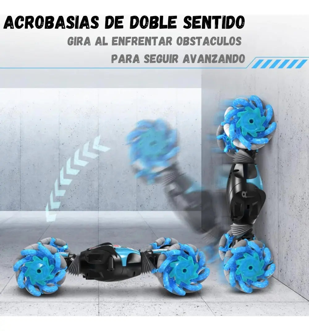 Carro A Control Remoto Acrobacias Control De Gestos Luz Led