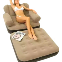 Sofá Cama Inflable De Doble Uso Plegable Multifunción
