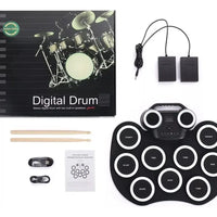Batería Electrónica Musical Bluetooth Recargable Con Pedales
