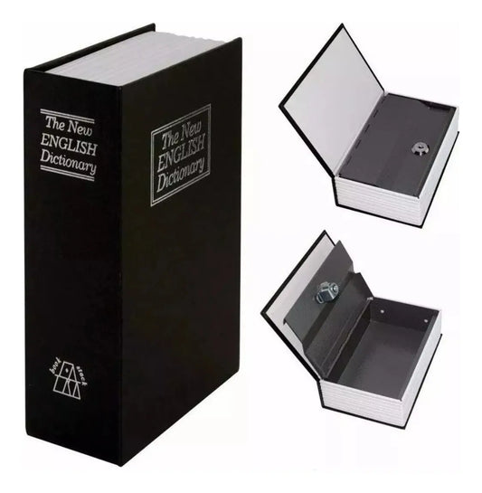 Caja Fuerte Menor Camuflado Libro Diccionario Metálica Llave
