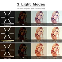 Aro De Luz Led Profesional Star Light Para Fotografía 3tonos